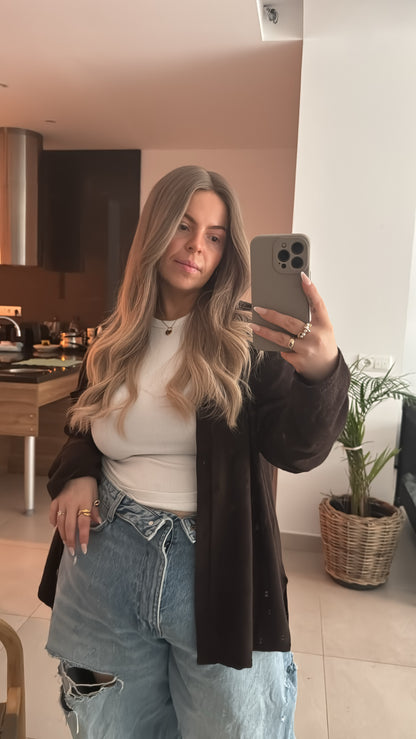 Moonstone – Ash Brown to Blonde Balayage Glueless Human Hair Wig (Lace Top)