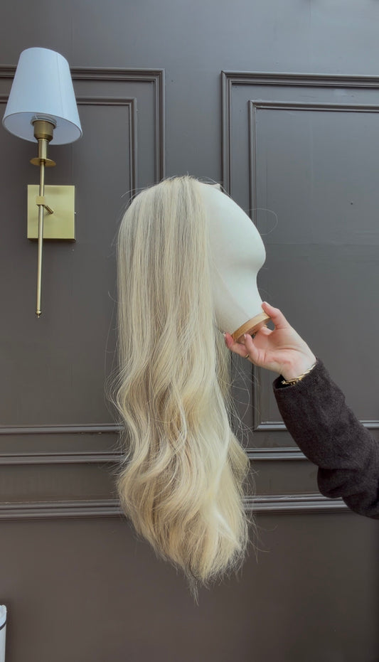 White Sapphire- Blonde Glueless Human Hair Wig UK | Lace Top Natural Wig