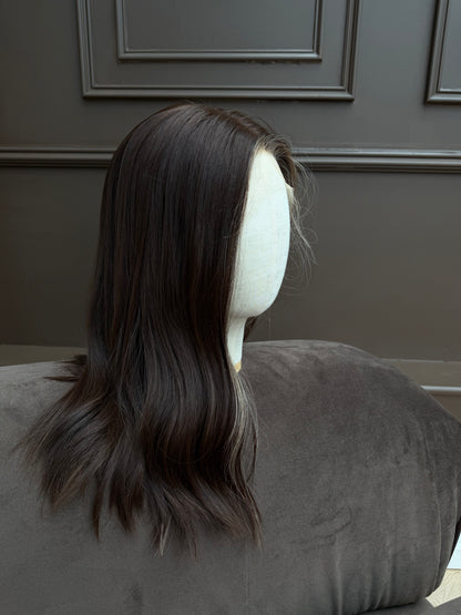 Brown Onyx – Brunette Glueless Human Hair Wig UK| (Lace Top)