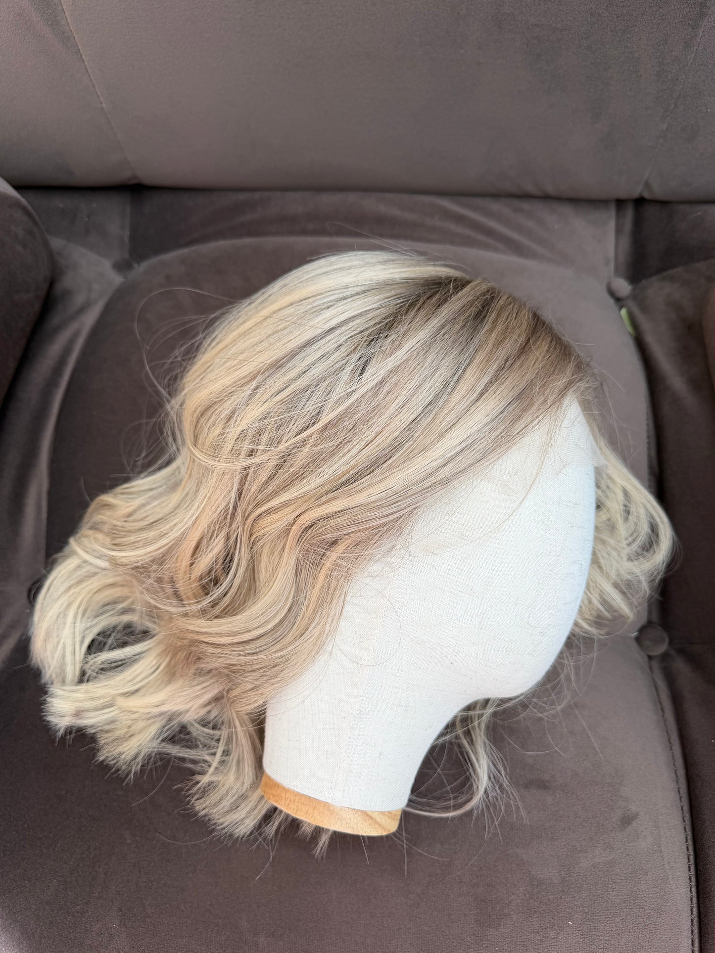 White Sapphire- Blonde Glueless Human Hair Wig UK | Lace Top Natural Wig