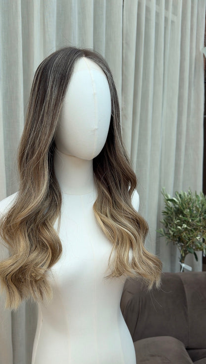 Silver Moonstone - Creamy Beige Human Hair Wig UK| (Lace Top)