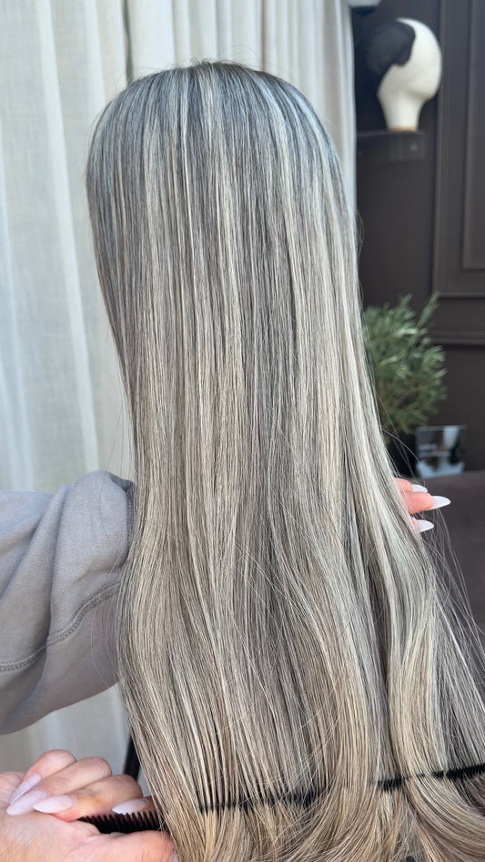 Pearl – Cool Blonde Glueless Human Hair Wig (Lace Top)