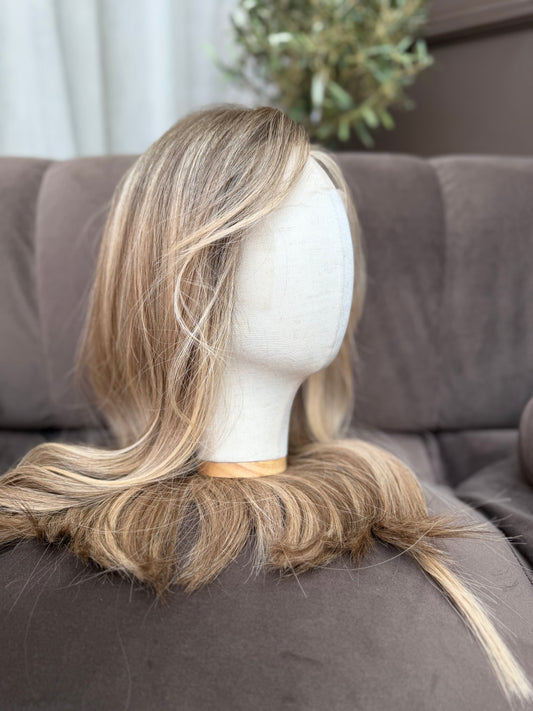 Olivine - Honey Blonde Glueless Human Hair Wig (Lace Top)