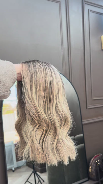 Opal – Blonde Glueless Human Hair Bob Wig (Lace Top)