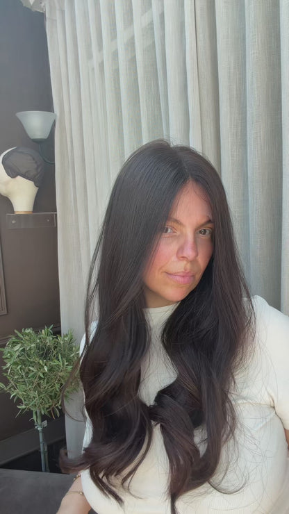 Brown Onyx – Brunette Glueless Human Hair Wig UK| (Lace Top)