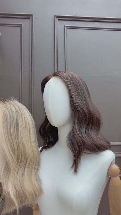 Brown Onyx – Brunette Glueless Human Hair Wig UK| (Lace Top)