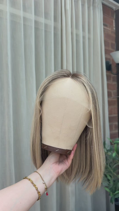 Pearl – Cool Blonde Glueless Human Hair Wig (Lace Top)