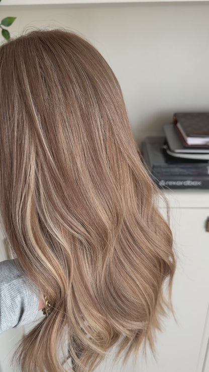 Jasper - Dark Blonde Glueless Human Hair Wig Lace Top
